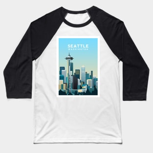 Seattle, Washington USA Baseball T-Shirt